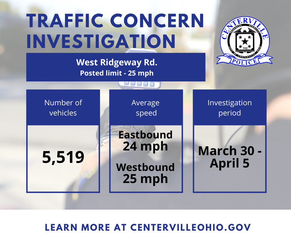 Traffic Concerns - W. Ridgeway